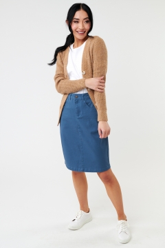 Cotton Pencil Skirt